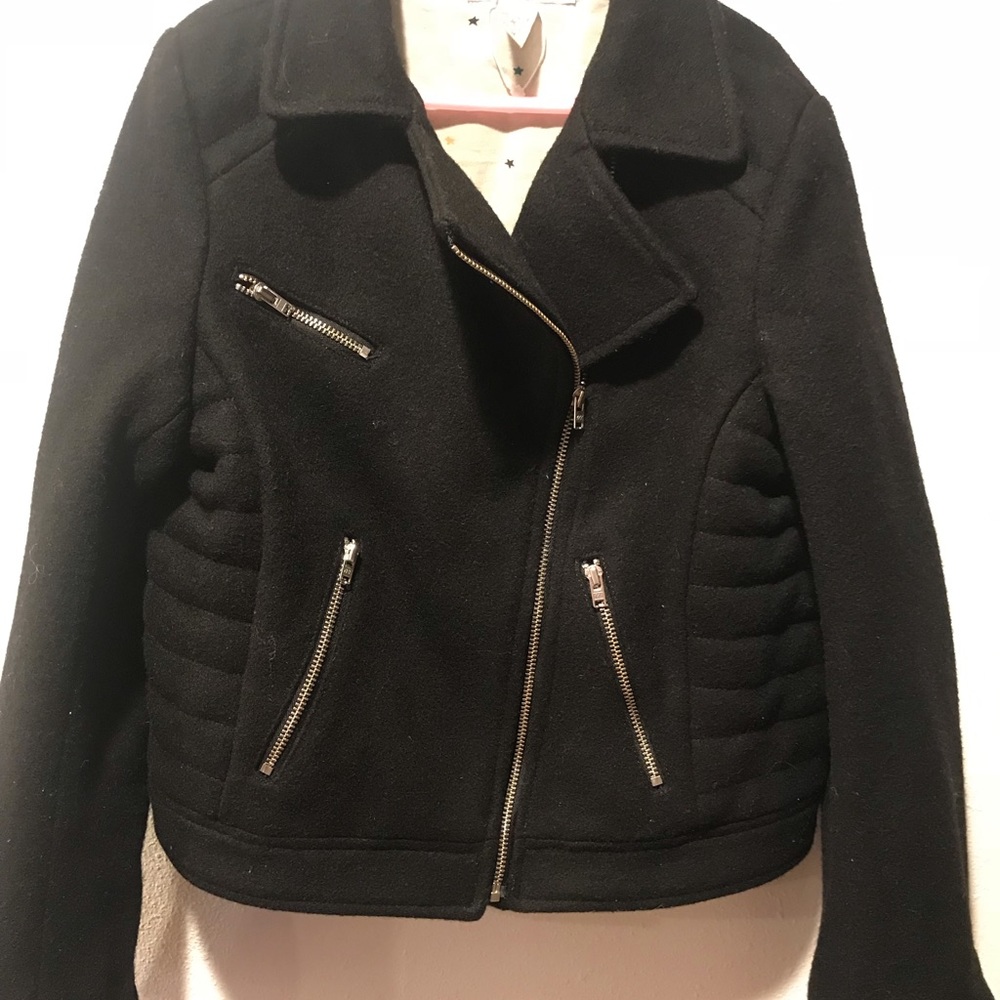 Girls black velvet jacket